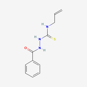 molecular formula C11H13N3OS B1305214 N-烯丙基-2-苯甲酰肼硫代氨基甲酰胺 CAS No. 26029-04-9