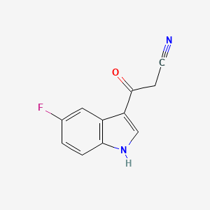 3-(5-fluoro-1H-indol-3-yl)-3-oxopropanenitrile