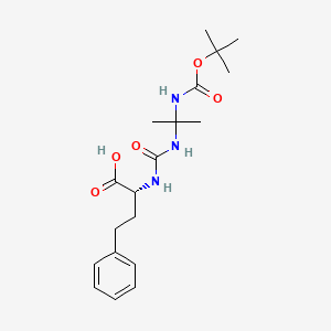 (R)-6,6,10,10-tetramethyl-4,8-dioxo-2-phenethyl-9-oxa-3,5,7-triazaundecanoic acid