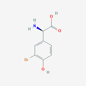 (2r)-2-Amino-2-(3-bromo-4-hydroxyphenyl)acetic acid