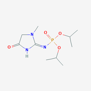 molecular formula C10H20N3O4P B13052196 (Z)-Diisopropyl1-methyl-4-oxoimidazolidin-2-ylidenephosphoramidate 