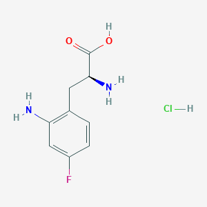 (S)-2-Amino-3-(2-amino-4-fluorophenyl)propanoic acid hcl