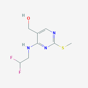 (4-((2,2-Difluoroethyl)amino)-2-(methylthio)pyrimidin-5-YL)methanol