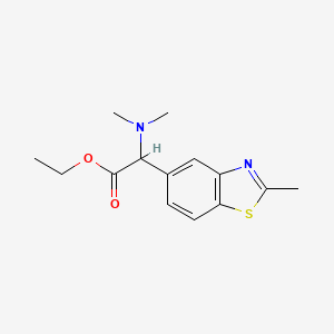 Ethyl 2-(dimethylamino)-2-(2-methylbenzo[D]thiazol-5-YL)acetate