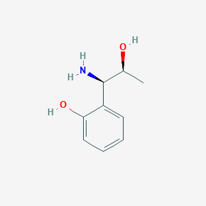 molecular formula C9H13NO2 B13052297 2-[(1R,2S)-1-Amino-2-hydroxypropyl]phenol 