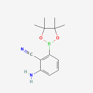 2-Amino-6-(4,4,5,5-tetramethyl-1,3,2-dioxaborolan-2-YL)benzonitrile