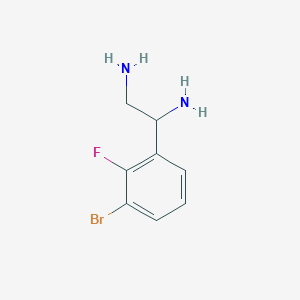 1-(3-Bromo-2-fluorophenyl)ethane-1,2-diamine