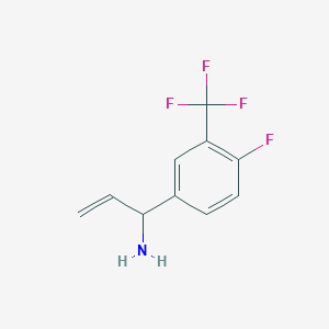 1-[4-Fluoro-3-(trifluoromethyl)phenyl]prop-2-enylamine