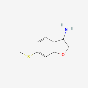 6-(Methylsulfanyl)-2,3-dihydro-1-benzofuran-3-amine