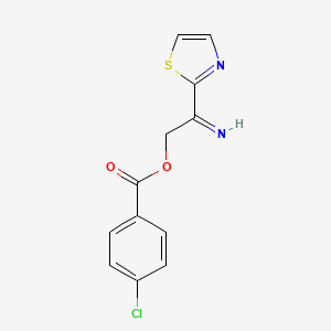 [2-Imino-2-(1,3-thiazol-2-yl)ethyl] 4-chlorobenzoate