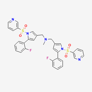 molecular formula C33H27F2N5O4S2 B13052379 Vonoprazan Dimer Impurity 