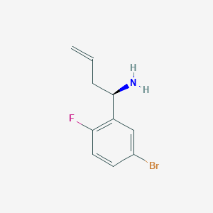 (R)-1-(5-Bromo-2-fluorophenyl)but-3-EN-1-amine