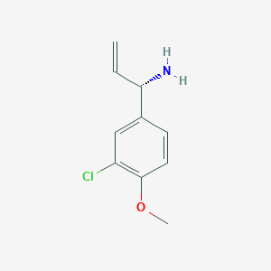 (1S)-1-(3-Chloro-4-methoxyphenyl)prop-2-enylamine