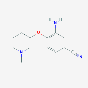 3-Amino-4-((1-methylpiperidin-3-YL)oxy)benzonitrile