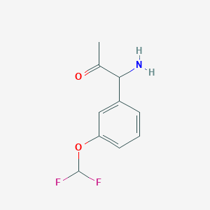 1-Amino-1-[3-(difluoromethoxy)phenyl]acetone