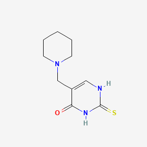 B1305245 4(1H)-Pyrimidinone, 2,3-dihydro-5-(1-piperidinylmethyl)-2-thioxo- CAS No. 5424-84-0