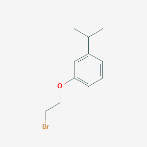 molecular formula C11H15BrO B13052451 1-(2-Bromoethoxy)-3-isopropylbenzene CAS No. 37137-04-5