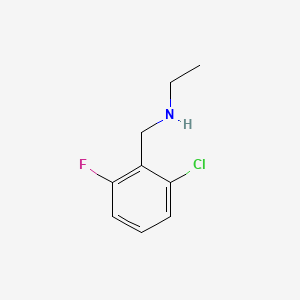 molecular formula C9H11ClFN B1305246 2-氯-N-乙基-6-氟苯甲胺 CAS No. 62924-59-8