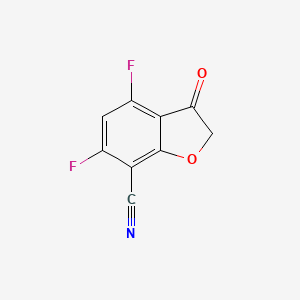 4,6-Difluoro-3-oxo-2,3-dihydrobenzofuran-7-carbonitrile