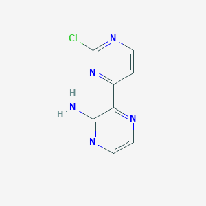 3-(2-Chloropyrimidin-4-yl)pyrazin-2-amine