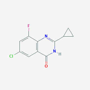 6-Chloro-2-cyclopropyl-8-fluoroquinazolin-4(3H)-one