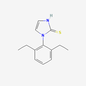 molecular formula C13H16N2S B1305249 1-(2,6-二乙基苯基)-1H-咪唑-2-硫醇 CAS No. 25372-34-3