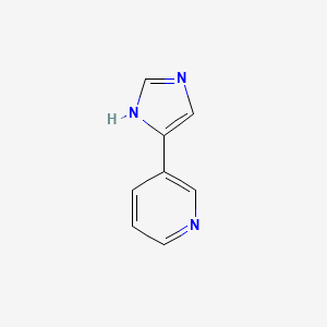 molecular formula C8H7N3 B1305252 3-(1H-咪唑-4-基)吡啶 CAS No. 51746-85-1