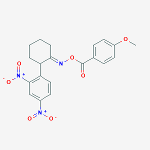 [(1E)-2-(2,4-dinitrophenyl)cyclohexylidene]amino 4-methoxybenzoate