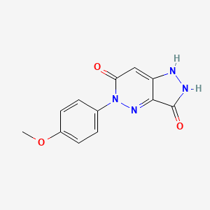 3-hydroxy-5-(4-methoxyphenyl)-1,5-dihydro-6H-pyrazolo[4,3-c]pyridazin-6-one