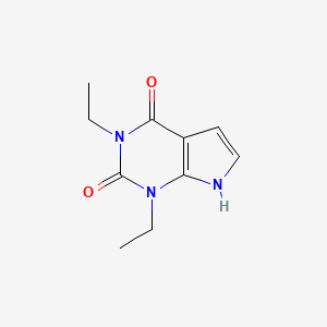 molecular formula C10H13N3O2 B1305256 1H-吡咯并(2,3-d)嘧啶-2,4(3H,7H)-二酮，1,3-二乙基- CAS No. 53680-92-5