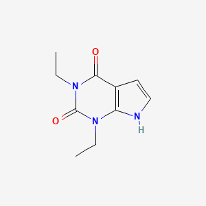 molecular formula C10H13N3O2 B1305256 1,3-Diethyl-1H-pyrrolo[2,3-d]pyrimidine-2,4(3H,7H)-dione CAS No. 53680-92-5