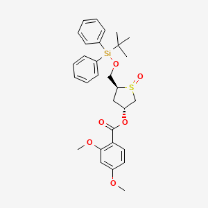 [(3R,5S)-5-[[tert-butyl(diphenyl)silyl]oxymethyl]-1-oxothiolan-3-yl] 2,4-dimethoxybenzoate