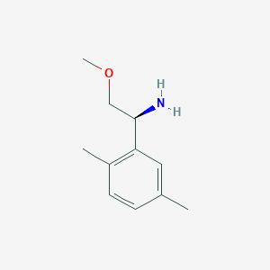 molecular formula C11H17NO B13052567 (S)-1-(2,5-Dimethylphenyl)-2-methoxyethan-1-amine 