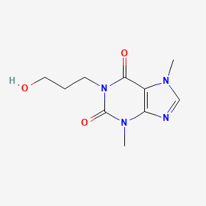 molecular formula C10H14N4O3 B1305259 1-(3-Hydroxypropyl)theobromine CAS No. 59413-14-8