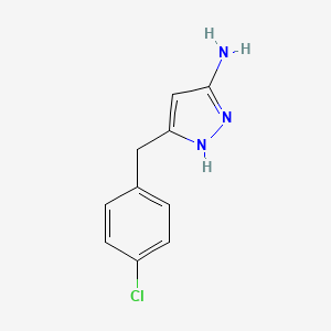 3-(4-Chlorobenzyl)-1H-pyrazol-5-amine