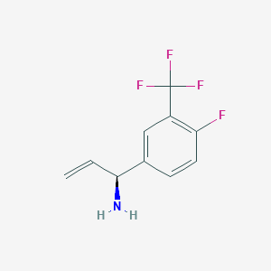 (1S)-1-[4-Fluoro-3-(trifluoromethyl)phenyl]prop-2-enylamine