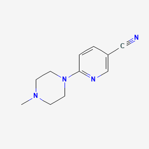 molecular formula C11H14N4 B1305261 6-(4-甲基哌嗪-1-基)烟酸腈 CAS No. 54864-89-0