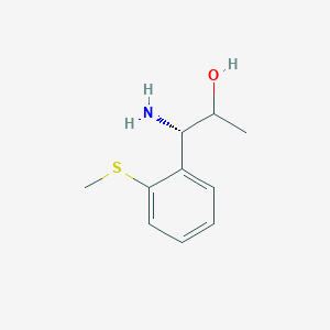 (1S)-1-Amino-1-(2-(methylthio)phenyl)propan-2-OL