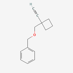 (((1-Ethynylcyclobutyl)methoxy)methyl)benzene