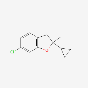 6-Chloro-2-cyclopropyl-2-methyl-2,3-dihydrobenzofuran