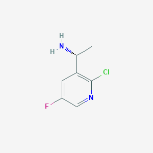 (R)-1-(2-Chloro-5-fluoropyridin-3-YL)ethan-1-amine