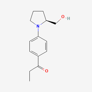 (S)-1-(4-(2-(Hydroxymethyl)pyrrolidin-1-YL)phenyl)propan-1-one