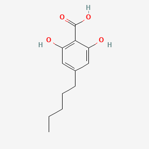 molecular formula C12H16O4 B1305265 2,6-二羟基-4-戊基苯甲酸 CAS No. 61695-63-4
