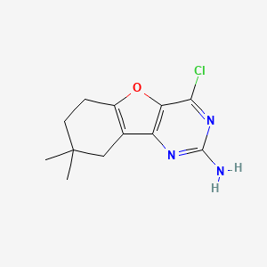 4-Chloro-8,8-dimethyl-6,7,8,9-tetrahydrobenzofuro[3,2-D]pyrimidin-2-amine