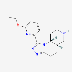 (5AR,9AR)-1-(6-Ethoxypyridin-2-YL)-4,5,5A,6,7,8,9,9A-octahydro-[1,2,4]triazolo[4,3-A][1,6]naphthyridine