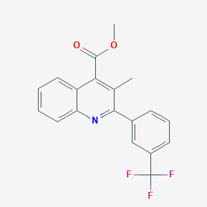 Methyl 3-methyl-2-(3-(trifluoromethyl)phenyl)quinoline-4-carboxylate