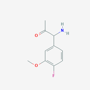 1-Amino-1-(4-fluoro-3-methoxyphenyl)acetone