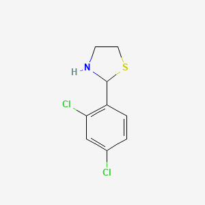 molecular formula C9H9Cl2NS B1305272 2-(2,4-Dichlorophenyl)-1,3-thiazolidine CAS No. 67189-27-9