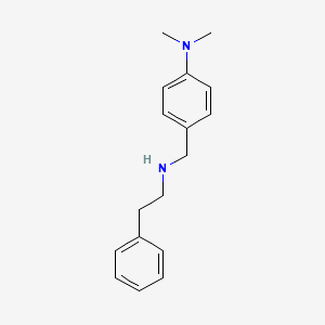 molecular formula C17H22N2 B1305273 二甲基-[4-(苯乙氨基-甲基)-苯基]-胺 CAS No. 436099-99-9