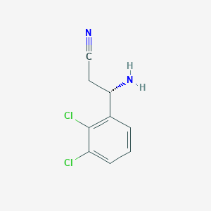 (3S)-3-Amino-3-(2,3-dichlorophenyl)propanenitrile